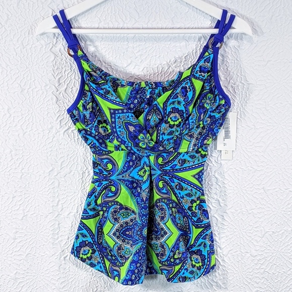 Tara Grinna Atala Paisley 2-Piece Tankini - Picture 1 of 7